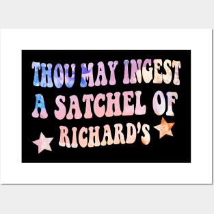 Thou may ingest a satchel of Richard’s - Groovy Posters and Art